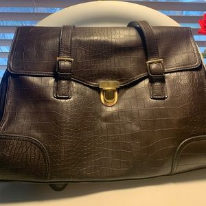 Vintage Worthington Laptop Bag , Business  Bag,  Brown in color. 100% Vinyl.